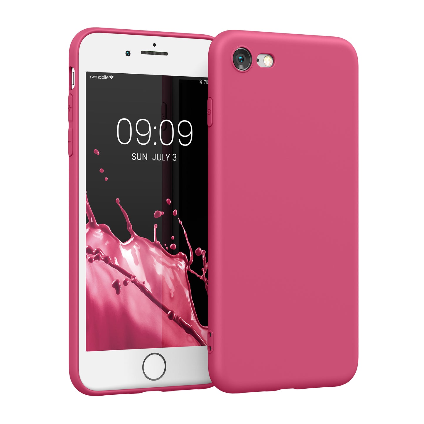 kwmobile Phone Case for Apple iPhone SE (2022) / SE (2020) / 8 / 7 Case - Soft Silicone Phone Case - Protective Cover