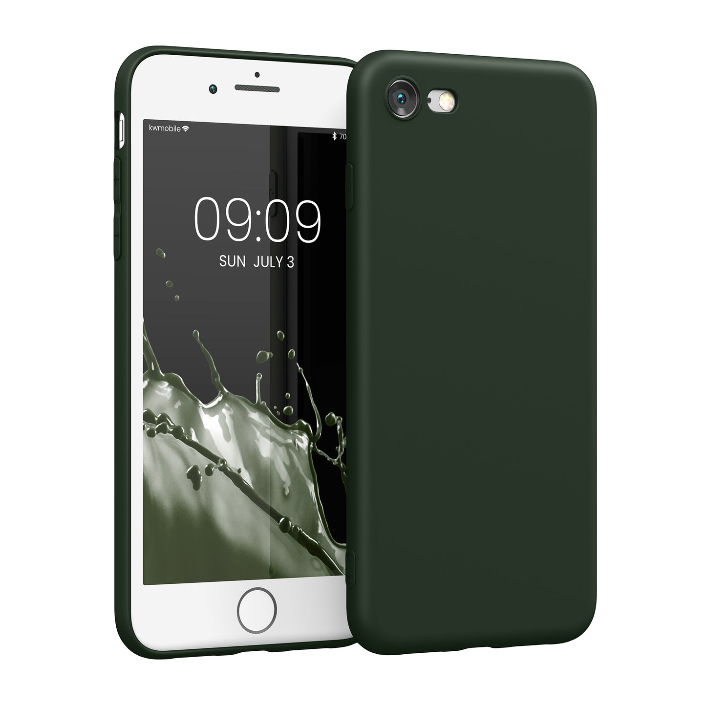 kwmobile Phone Case for Apple iPhone SE (2022) / SE (2020) / 8 / 7 Case - Soft Silicone Phone Case - Protective Cover