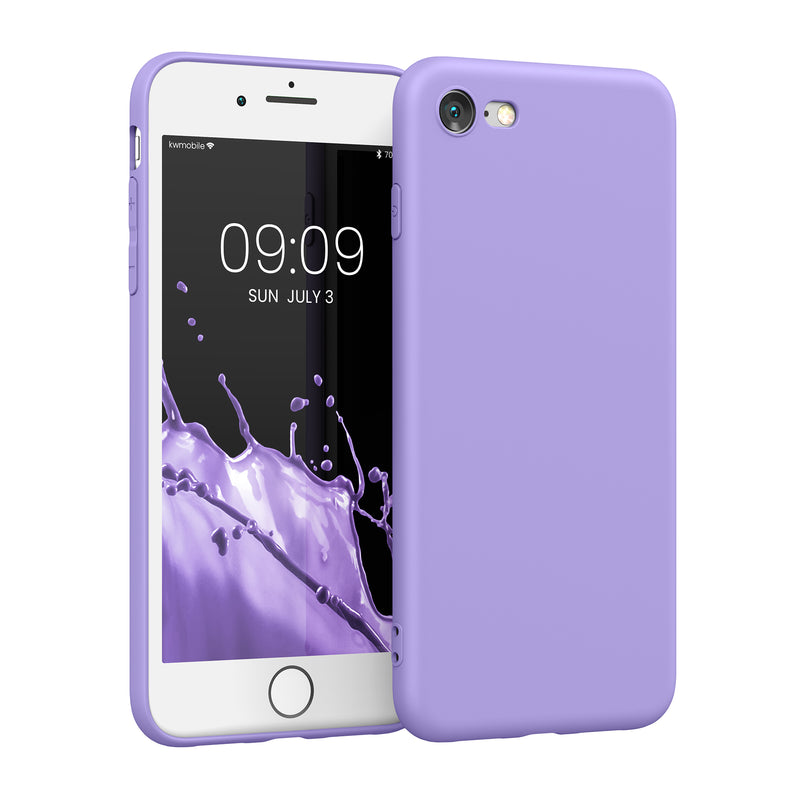 kwmobile Phone Case for Apple iPhone SE (2022) / SE (2020) / 8 / 7 Case - Soft Silicone Phone Case - Protective Cover