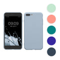 kwmobile Hülle kompatibel mit Apple iPhone 7 Plus / iPhone 8 Plus Hülle - weiches TPU Silikon Case - Cover geeignet für kabelloses Laden - Rot matt Rot matt  