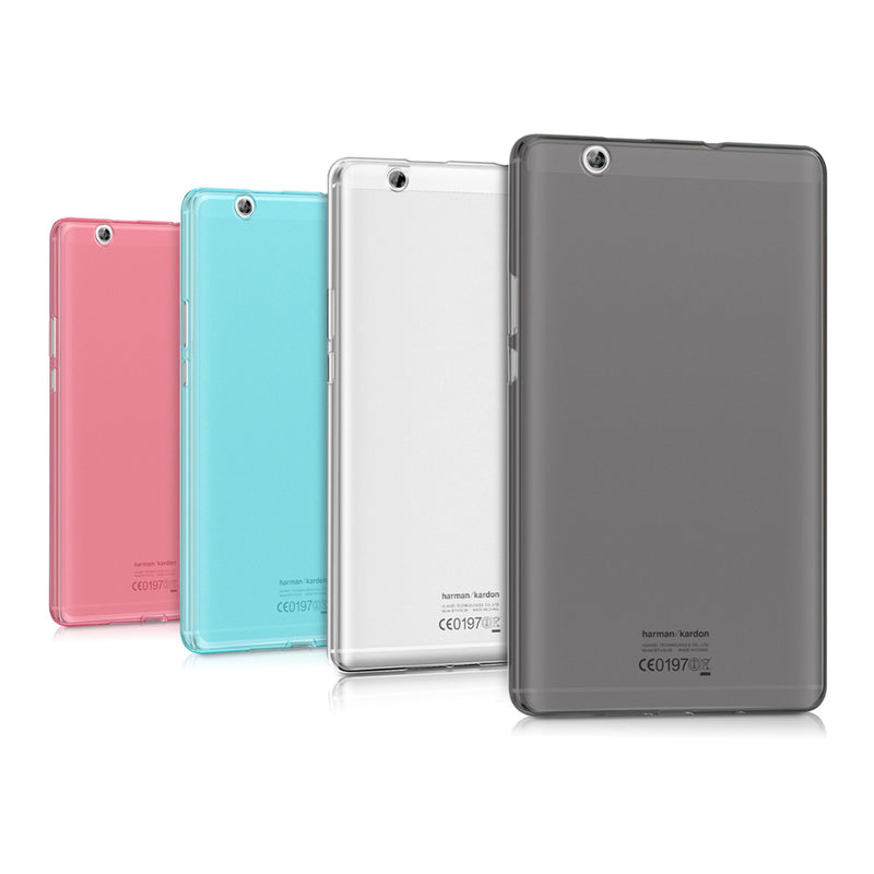kwmobile Hülle kompatibel mit Huawei MediaPad M3 8.4 Hülle - weiches TPU Silikon Case transparent - Tablet Cover Transparent Transparent  