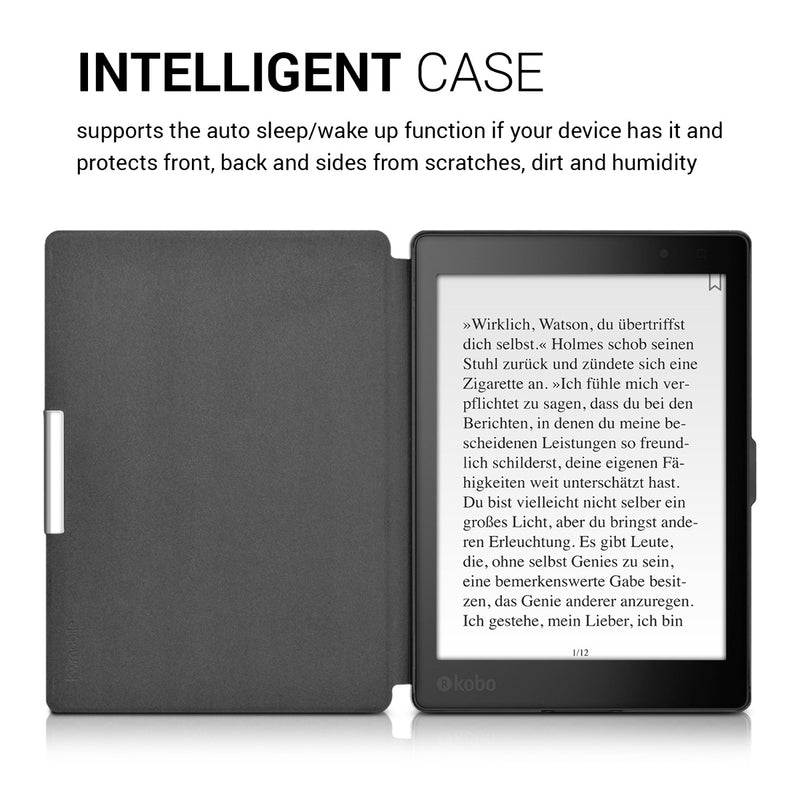 kwmobile Case for Kobo Aura ONE - eReader Flip Cover with Auto Sleep Function