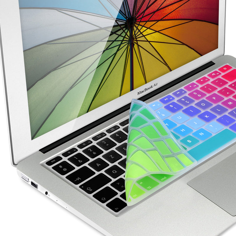kwmobile Silicone Keyboard Protector AZERTY (France, Belgium) compatible with Apple MacBook Air 13''/Pro Retina 13''/15'' (up to mid-2016) A1369, A1466, A1502, A1425, A1398