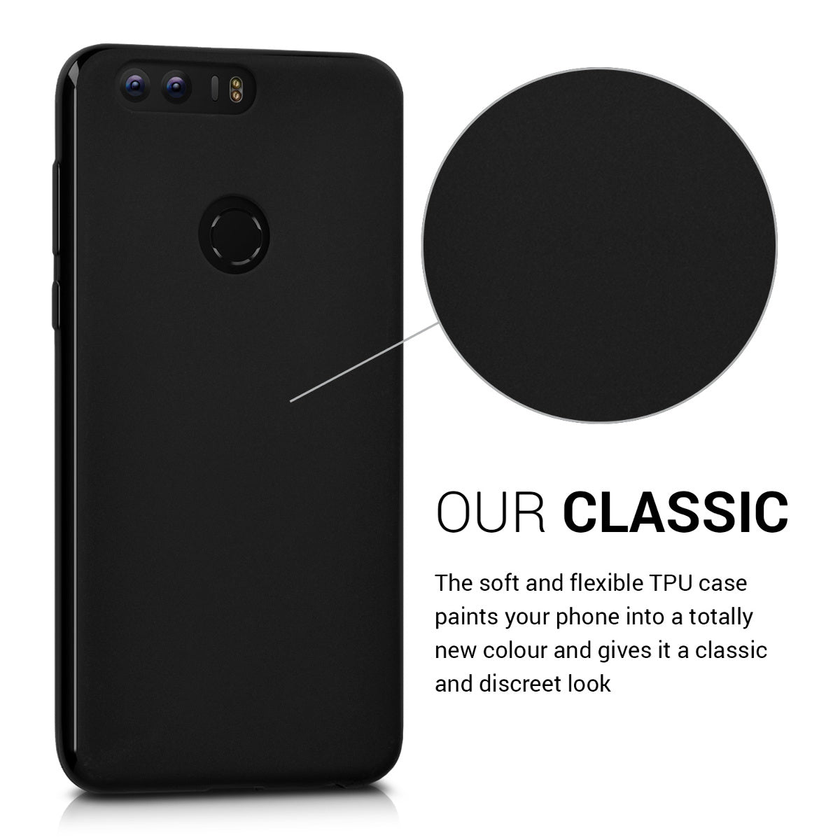kwmobile Phone Case for HONOR 8 / 8 Premium Case - Wireless Charging - Protective Cover