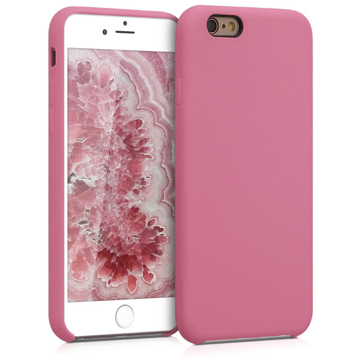 kwmobile Phone Case for Apple iPhone 6 / 6S Case - Silicone - Wireless Charging - Protective Cover