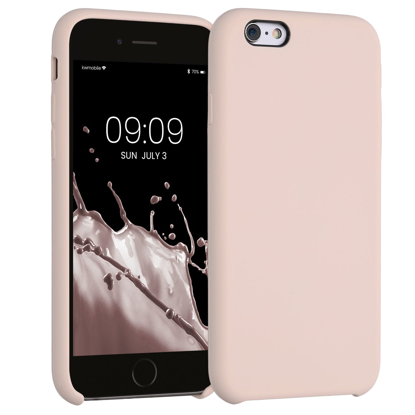 kwmobile Phone Case for Apple iPhone 6 / 6S Case - Silicone - Wireless Charging - Protective Cover