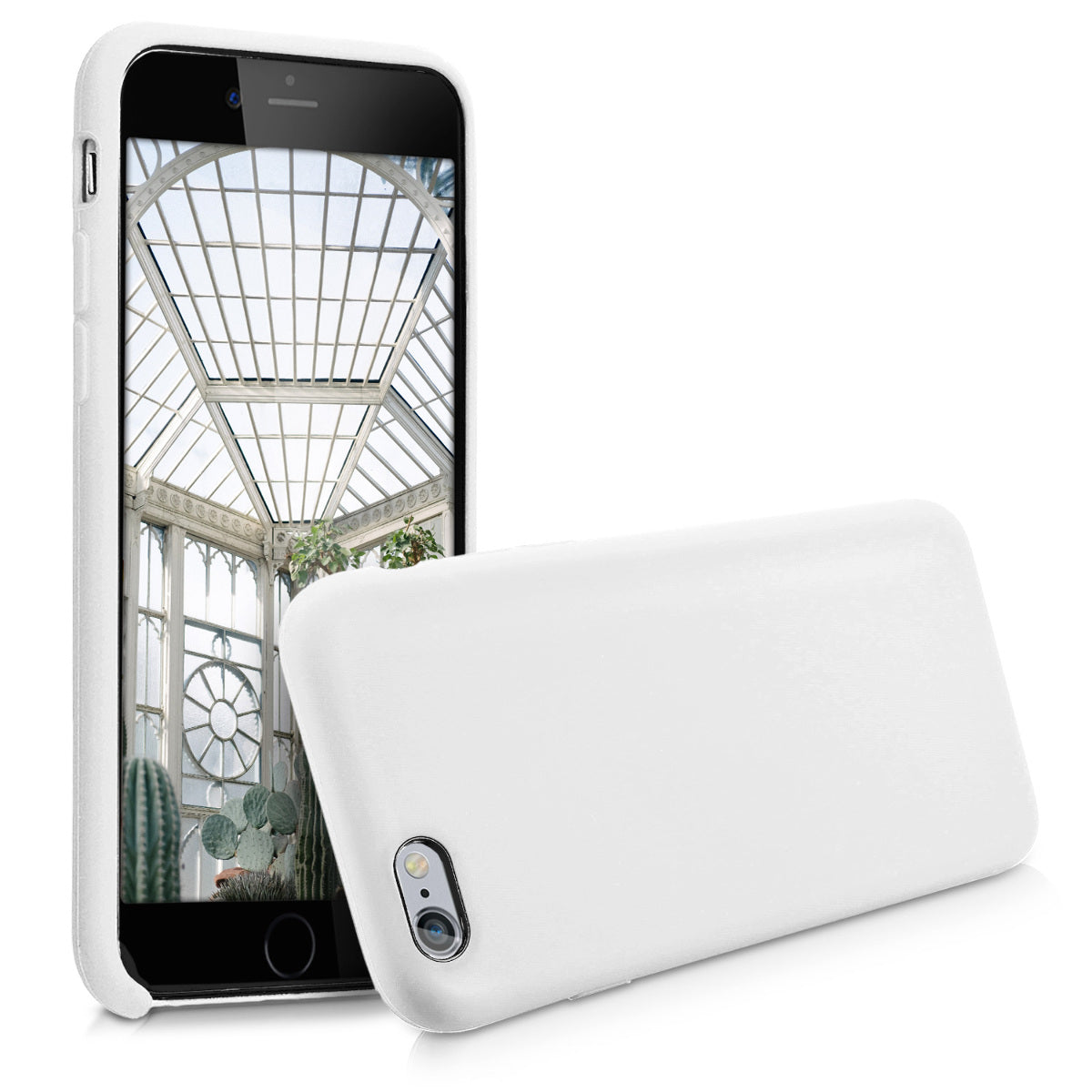 kwmobile Phone Case for Apple iPhone 6 / 6S Case - Silicone - Wireless Charging - Protective Cover