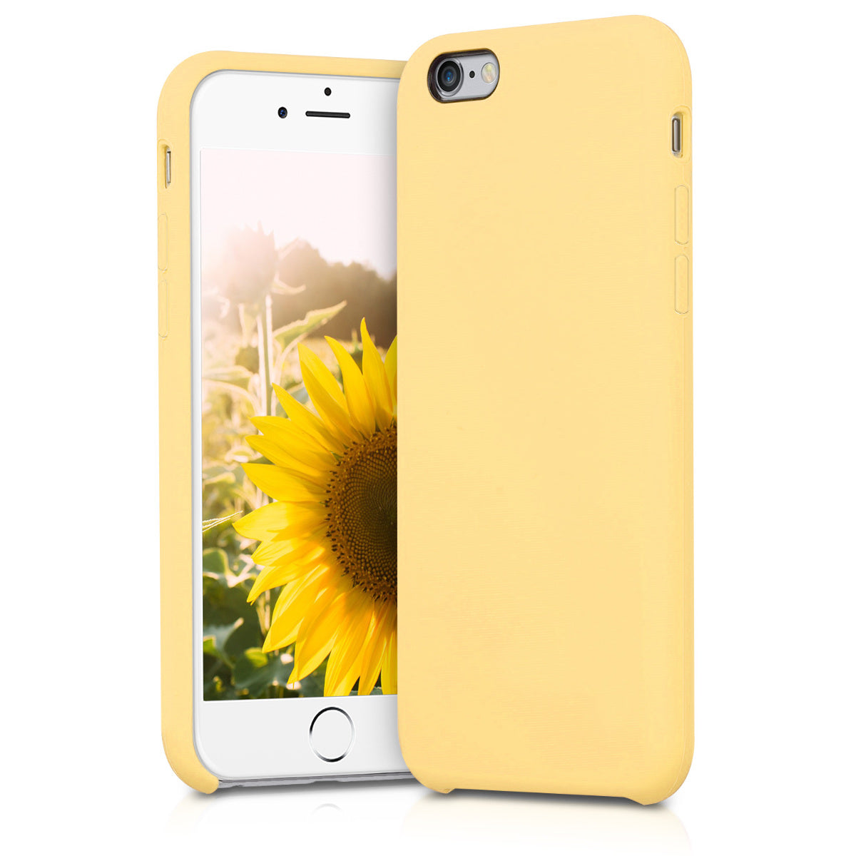 kwmobile Phone Case for Apple iPhone 6 / 6S Case - Silicone - Wireless Charging - Protective Cover