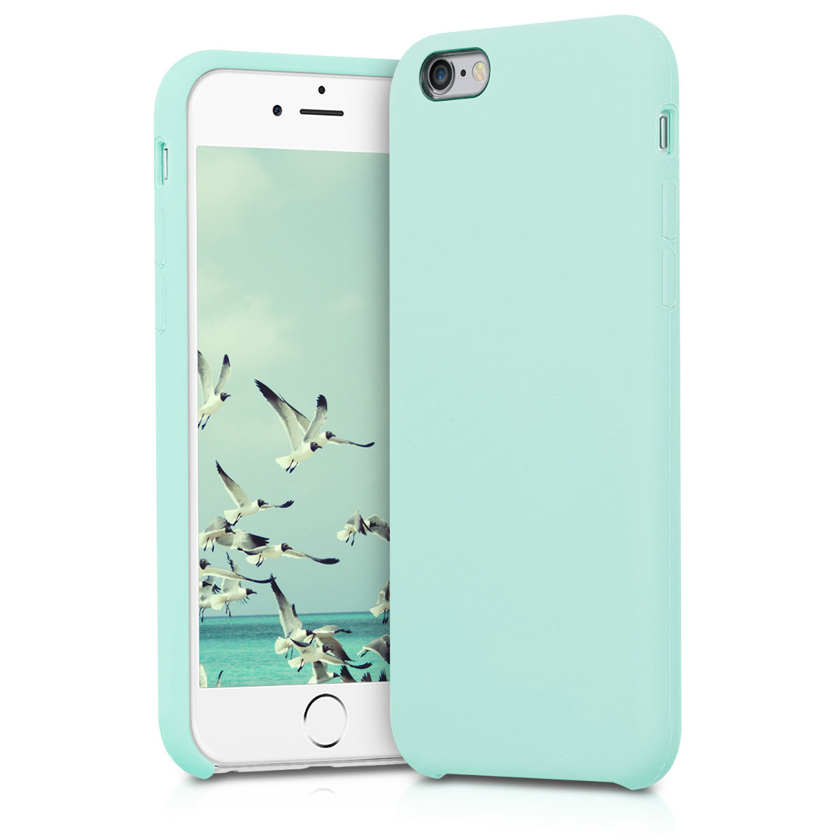 kwmobile Phone Case for Apple iPhone 6 / 6S Case - Silicone - Wireless Charging - Protective Cover