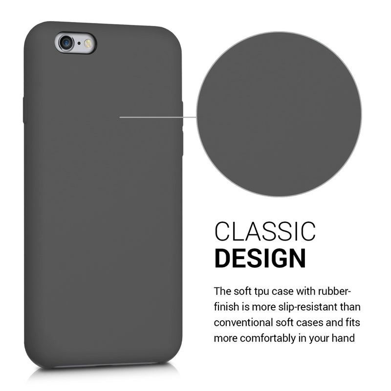 kwmobile Phone Case for Apple iPhone 6 / 6S Case - Silicone - Wireless Charging - Protective Cover