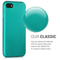 kwmobile Phone Case for Apple iPhone SE (2022) / SE (2020) / 8 / 7 - Metallic Shimmering Silicone Cover - Protective Case