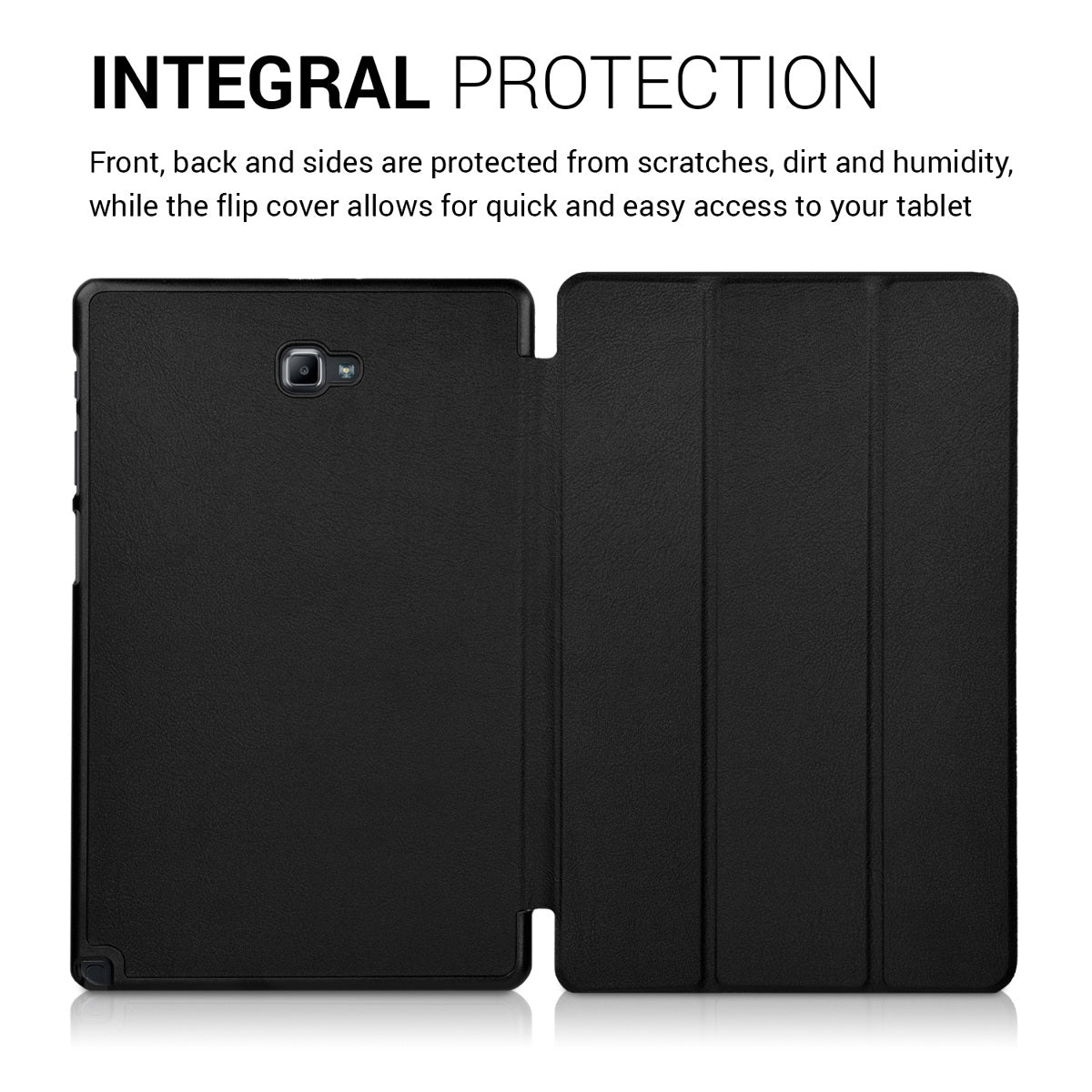 kwmobile Case Compatible with Samsung Galaxy Tab A 10.1 (S-Pen) (2016) - Smart Cover Tablet Case Protective Case - Stand