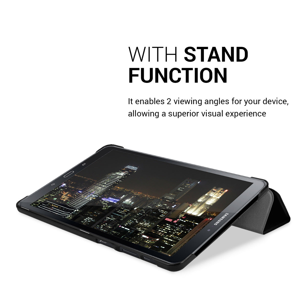 kwmobile Case Compatible with Samsung Galaxy Tab A 10.1 (S-Pen) (2016) - Smart Cover Tablet Case Protective Case - Stand
