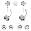 Network Cable Splitter Connector Doubler