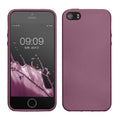 kwmobile Case kompatibel mit Apple iPhone SE (1.Gen 2016) / iPhone 5 / iPhone 5S Hülle - Schutzhülle aus Silikon metallisch schimmernd - Handyhülle Metallic Lavendel Metallic Lavendel  