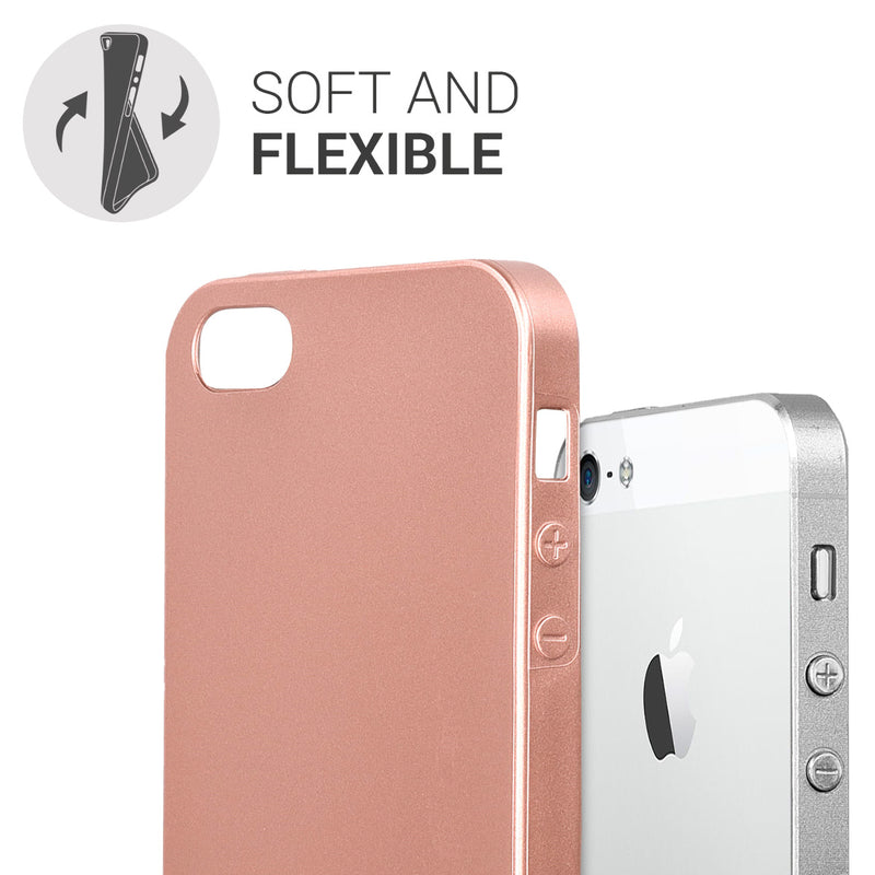 kwmobile Phone Case for Apple iPhone SE (1st Gen 2016) / iPhone 5 / iPhone 5S - Silicone Cover Protective Case