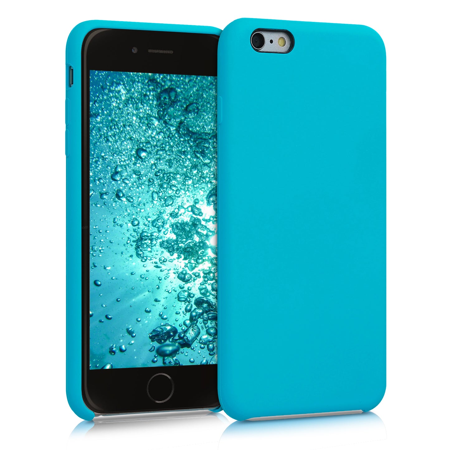 kwmobile Phone Case for Apple iPhone 6 Plus / 6S Plus Case - Silicone Case - Wireless Charging - Protective Cover