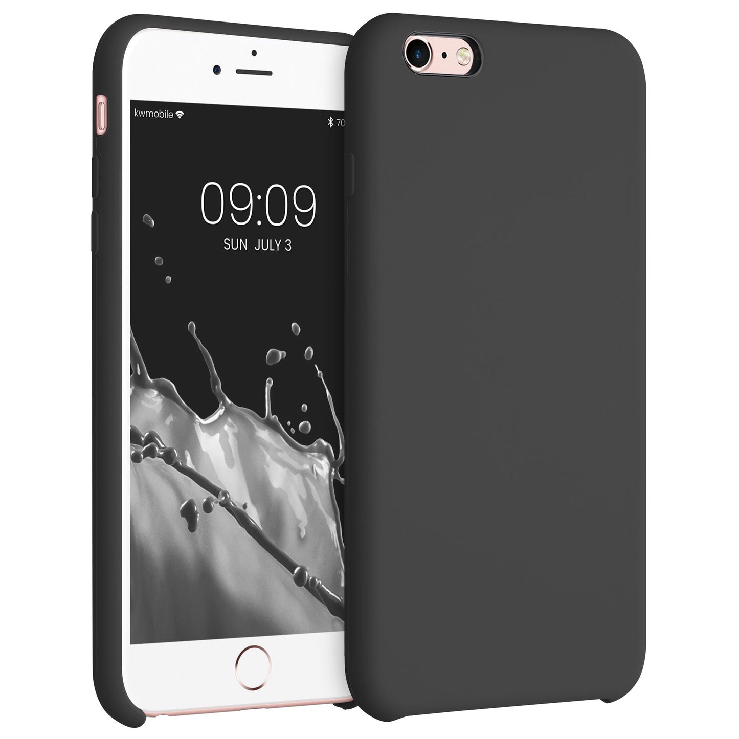 kwmobile Phone Case for Apple iPhone 6 Plus / 6S Plus Case - Silicone Case - Wireless Charging - Protective Cover