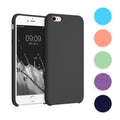 kwmobile Hülle kompatibel mit Apple iPhone 6 Plus / 6S Plus Hülle - Silikon Handy Case - Handyhülle weiche Oberfläche - kabelloses Laden - Dunkelgrün Dunkelgrün  