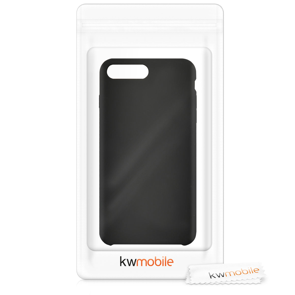 kwmobile Phone Case for Apple iPhone 7 Plus / iPhone 8 Plus Case - Silicone - Wireless Charging - Protective Cover