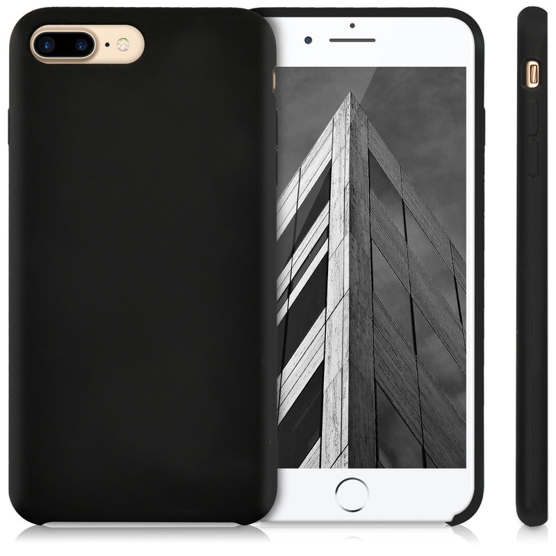 kwmobile Phone Case for Apple iPhone 7 Plus / iPhone 8 Plus Case - Silicone - Wireless Charging - Protective Cover