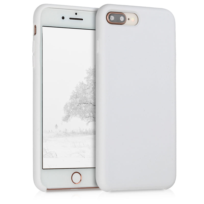 kwmobile Phone Case for Apple iPhone 7 Plus / iPhone 8 Plus Case - Silicone - Wireless Charging - Protective Cover