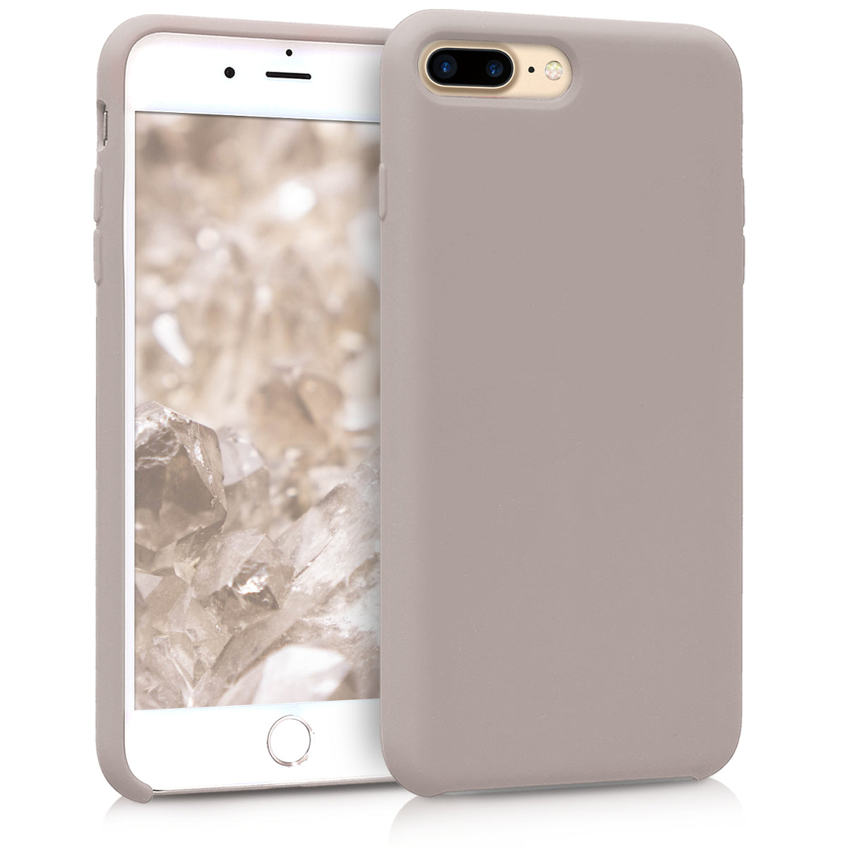 kwmobile Phone Case for Apple iPhone 7 Plus / iPhone 8 Plus Case - Silicone - Wireless Charging - Protective Cover