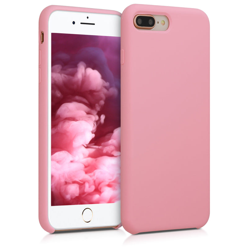 kwmobile Phone Case for Apple iPhone 7 Plus / iPhone 8 Plus Case - Silicone - Wireless Charging - Protective Cover