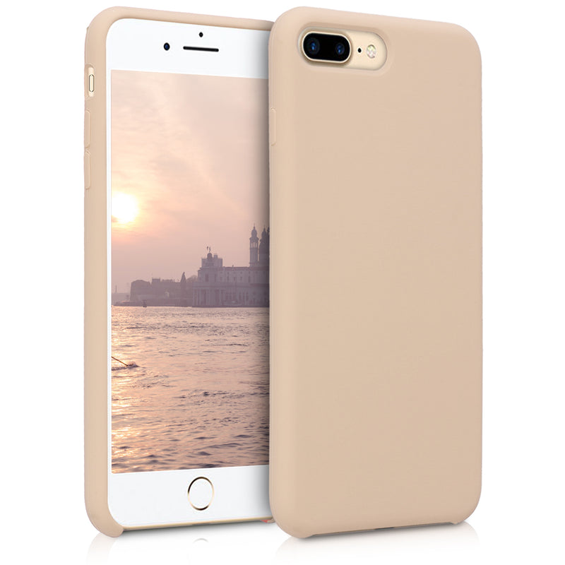 kwmobile Phone Case for Apple iPhone 7 Plus / iPhone 8 Plus Case - Silicone - Wireless Charging - Protective Cover