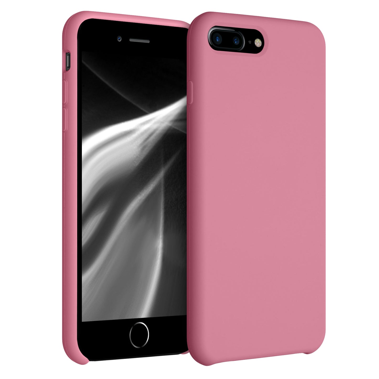 kwmobile Phone Case for Apple iPhone 7 Plus / iPhone 8 Plus Case - Silicone - Wireless Charging - Protective Cover