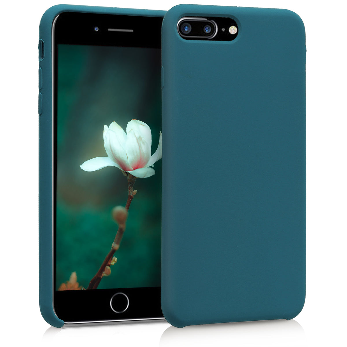 kwmobile Phone Case for Apple iPhone 7 Plus / iPhone 8 Plus Case - Silicone - Wireless Charging - Protective Cover