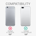 kwmobile Phone Case for Apple iPhone 7 Plus / iPhone 8 Plus Case - Silicone - Wireless Charging - Protective Cover