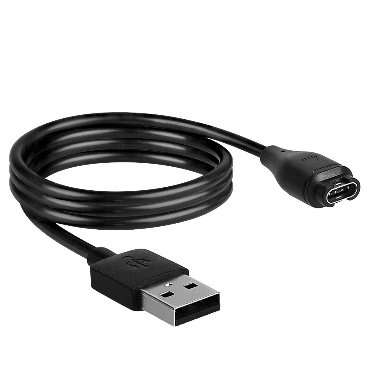 kwmobile kompatibel für Garmin Vivoactive 3 , 4 / Vivosport / Venu 2 , 2S , Sq / Fenix 5 , 6 , 7S , 7 USB Ladekabel - Charger für Smart Watch - Fitnesstracker Ersatzkabel Schwarz  