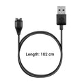 kwmobile compatible with Garmin Vivoactive USB Charging Cable Charger for Smartwatch Fitness Tracker Replacement Cable