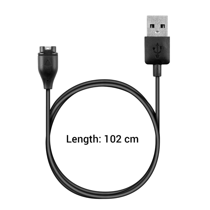 kwmobile compatible with Garmin Vivoactive USB Charging Cable Charger for Smartwatch Fitness Tracker Replacement Cable