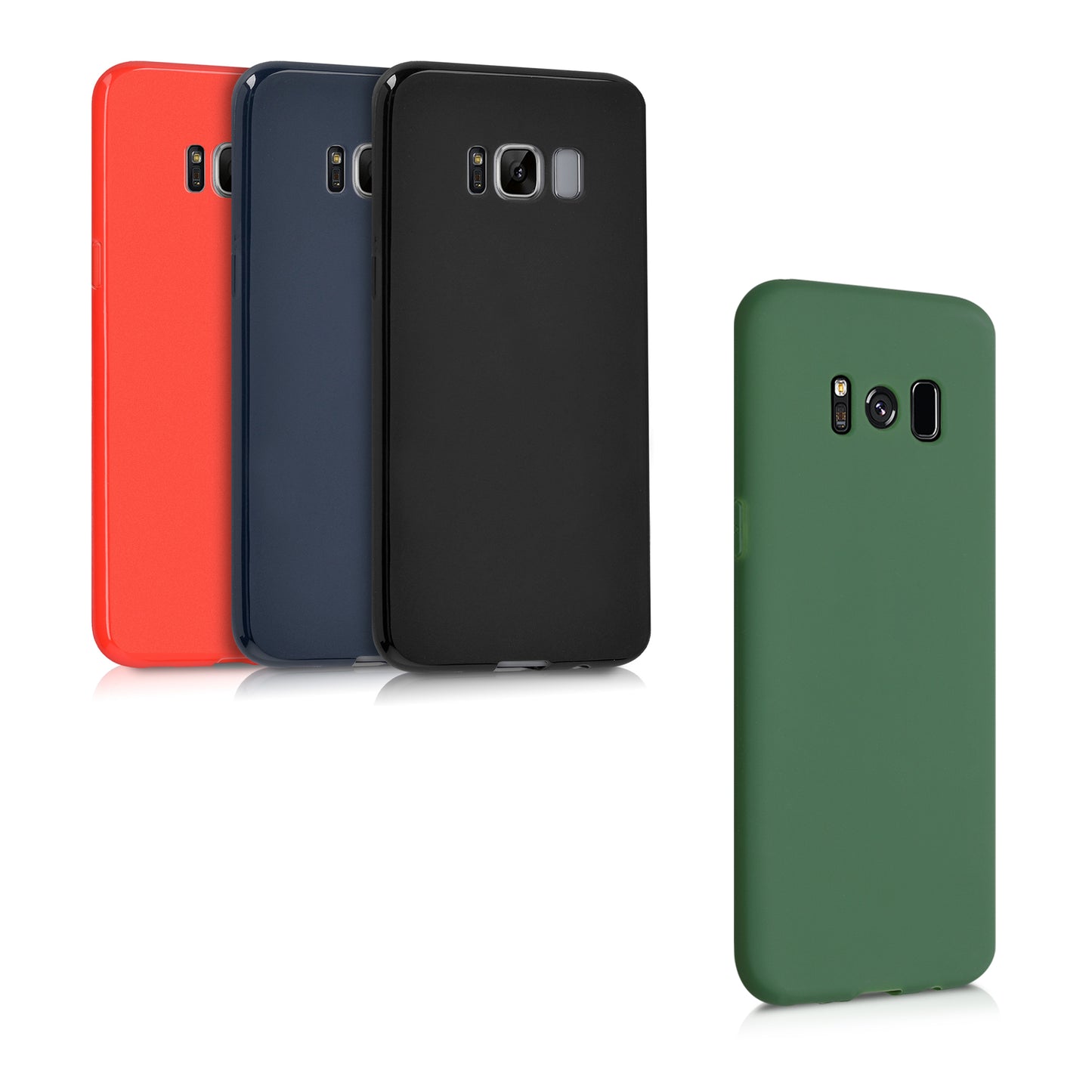 kwmobile Phone Case for Samsung Galaxy S8 Case - Wireless Charging - Protective Cover