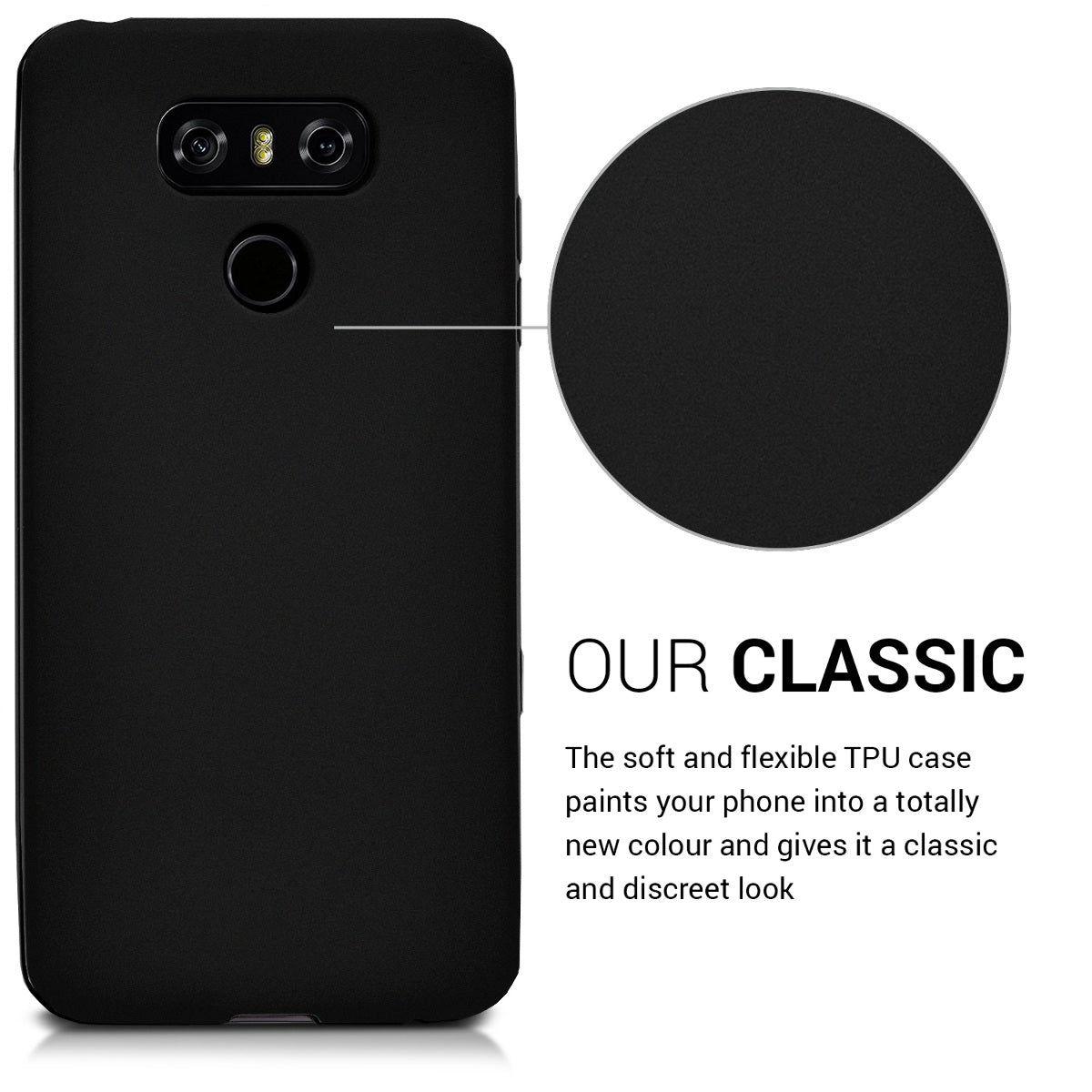 kwmobile Phone Case for LG G6 Case - Wireless Charging - Protective Cover
