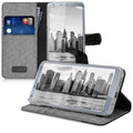 kwmobile Wallet Case compatible with LG G6 - Case with Stand - Phone Cover Card Slots