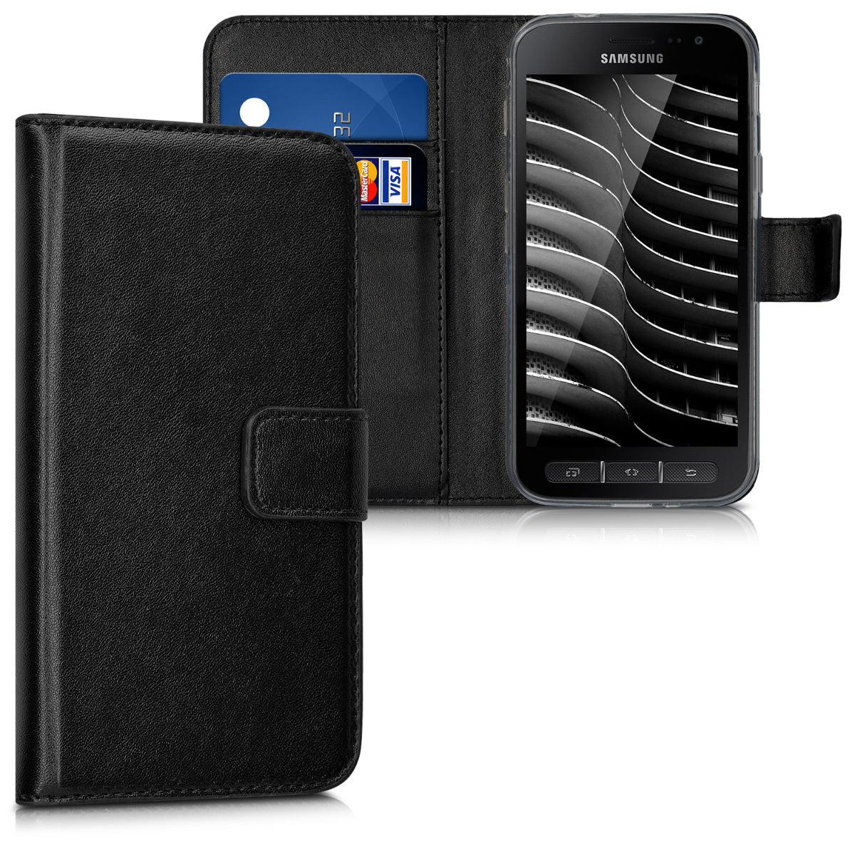 kwmobile Case Compatible with Samsung Galaxy Xcover 4 / 4S - Phone Cover with Card Slots