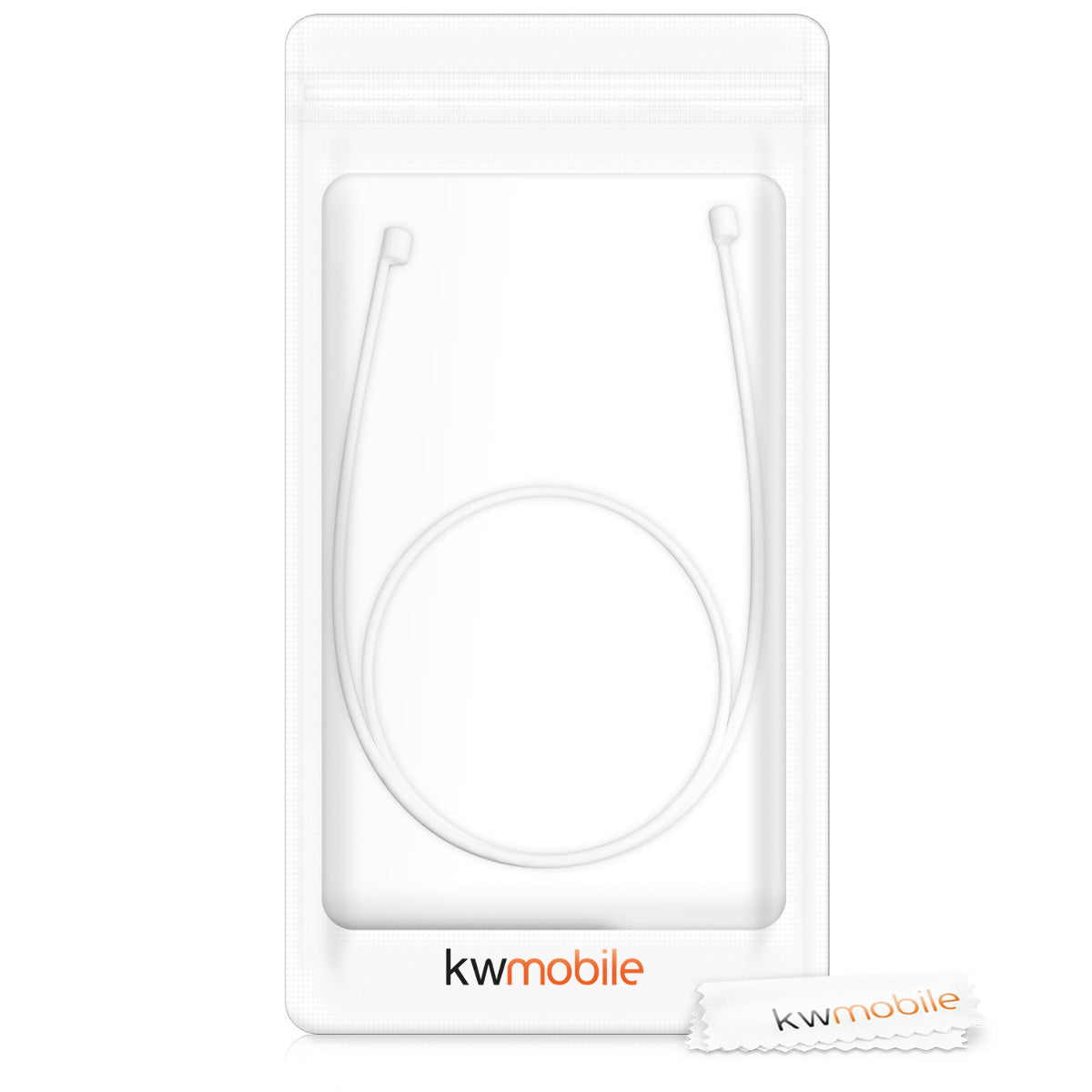 kwmobile Lanyard compatible with Apple Airpods 1 / 2 / Pro / 3 Headphones - Headphone Holder Strap