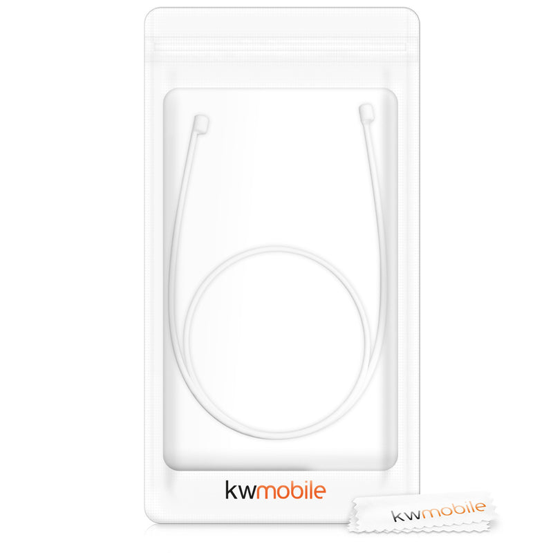 kwmobile Lanyard compatible with Apple Airpods 1 / 2 / Pro / 3 Headphones - Headphone Holder Strap
