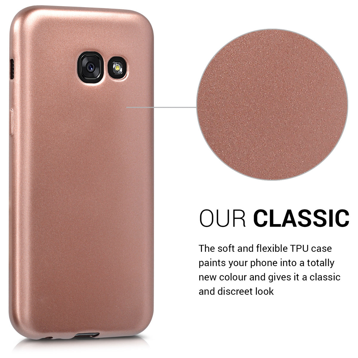 kwmobile Case for Samsung Galaxy A3 (2017) - Silicone Case - Protective Cover