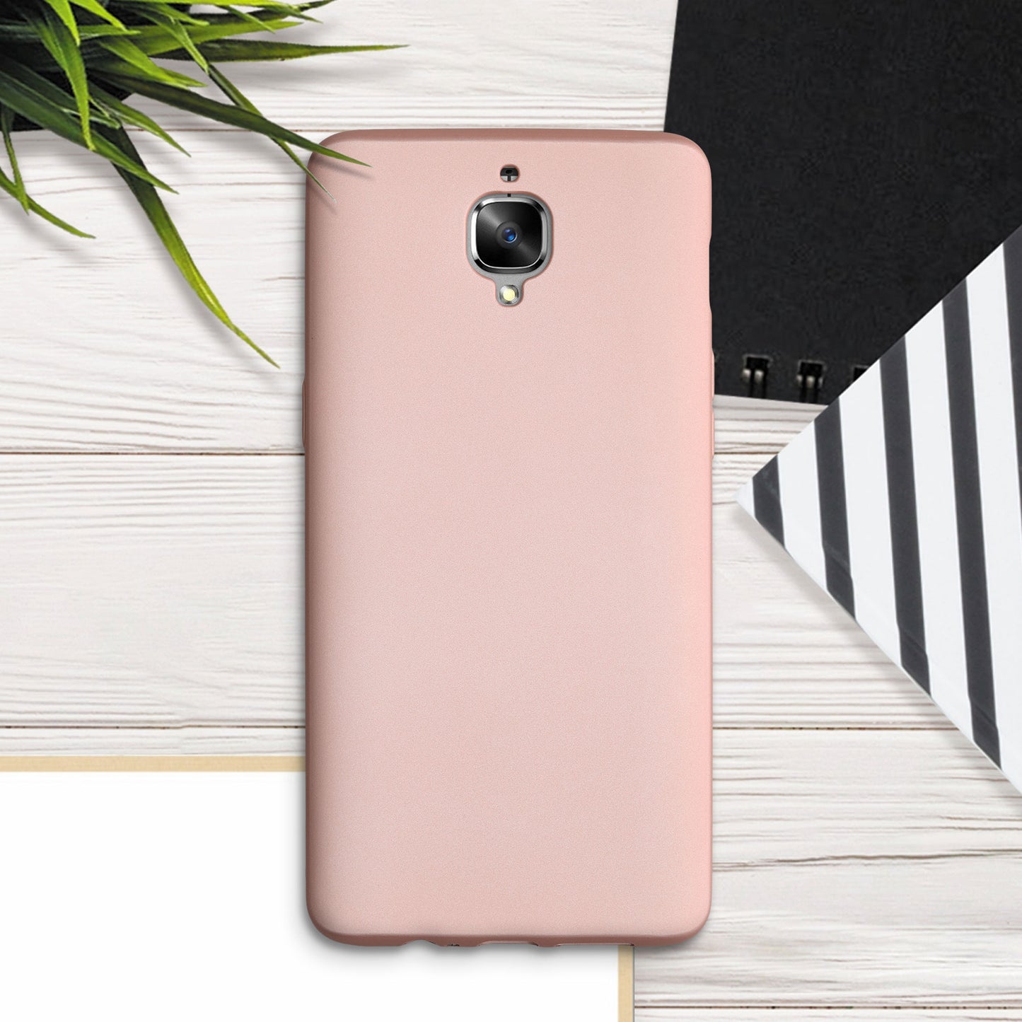 kwmobile Phone Case for OnePlus 3 / 3T - Metallic Shimmering Silicone Case - Protective Cover