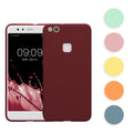 kwmobile Hülle kompatibel mit Huawei P10 Lite Hülle - weiches TPU Silikon Case - Cover geeignet für kabelloses Laden - Schwarz matt Schwarz matt  