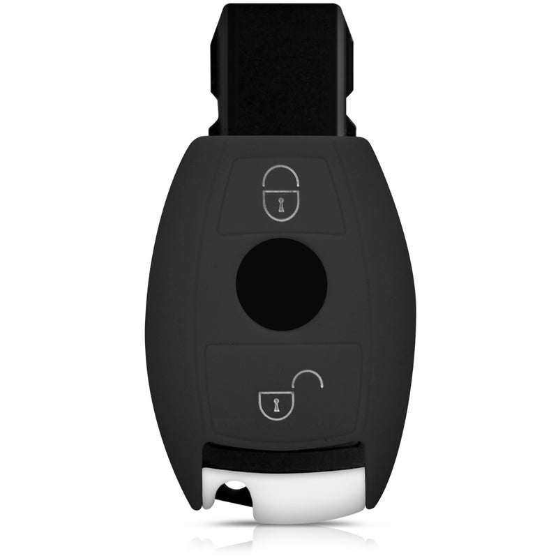 kwmobile Car Key Cover Compatible with Mercedes Benz 2-Button Car Key (Keyless Go Only)