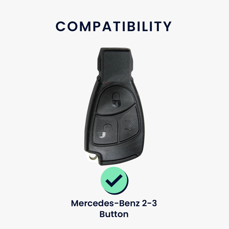 kwmobile Car Key Cover compatible with Mercedes Benz 2-3 Button Car Key - Key Cover