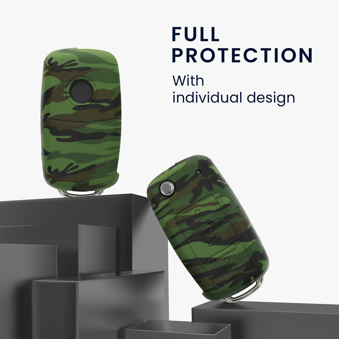Silicone cover compatible with VW Skoda Seat car key