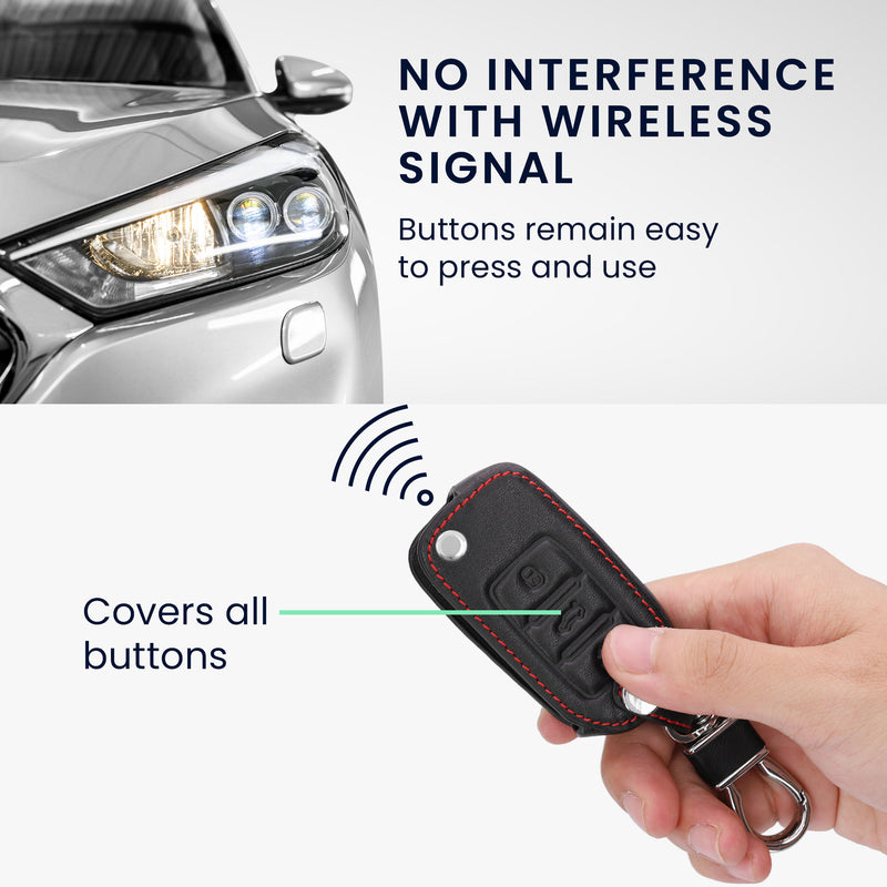 Faux Leather Case compatible with VW Skoda Seat Car Key