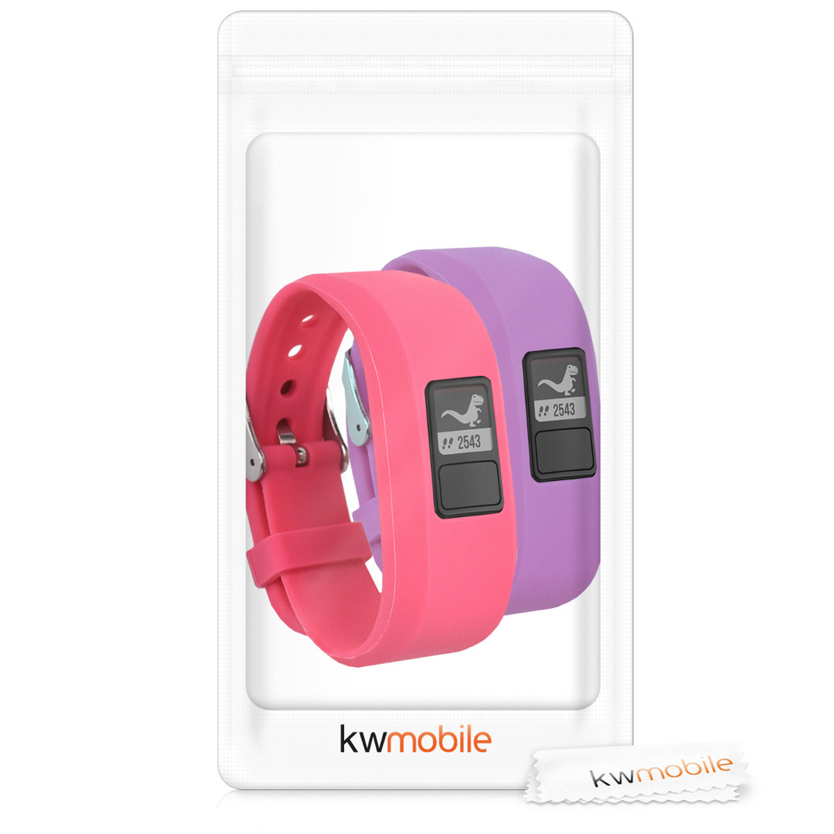 kwmobile Bracelet compatible with Garmin Vivofit jr. / jr. 2 Fitness Tracker Silicone Sports Strap