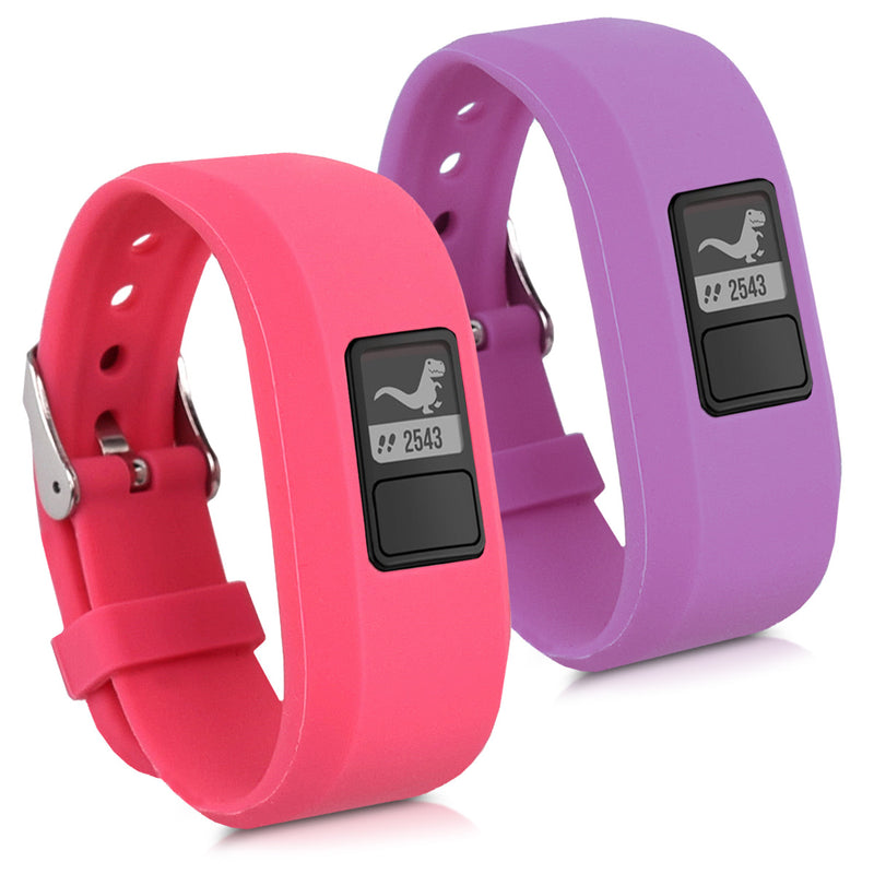 kwmobile Bracelet compatible with Garmin Vivofit jr. / jr. 2 Fitness Tracker Silicone Sports Strap